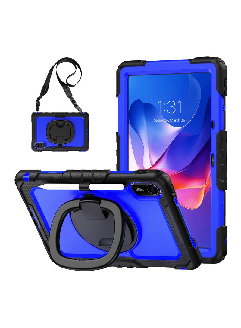 Compatible with Redmi Pad2 2025 Protective Case with Rotating Wristband Stand Shockproof Tablet Cover Precise Fit Portable Protection - Image 1